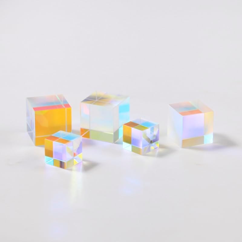 Generic Xuanthang Photographic Dichroic Color K9 Rainbow Cube Prism 8x8x8 Mm Size Crystal Teaching Customized Prism Glass - Image 3