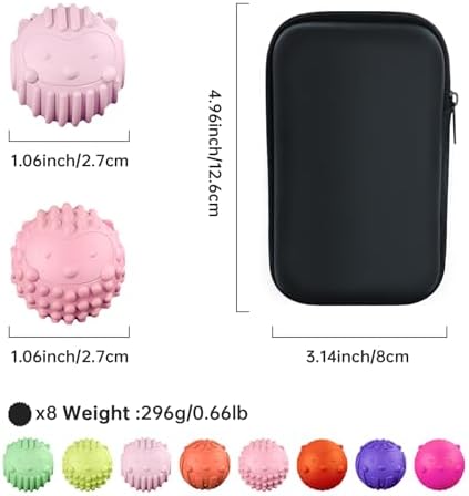 8PC Silicone Magnetic Balls Fidget Toys Stress Balls for Adults,Teens,Women - Image 2