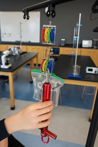 Sci-Supply Advanced Pulley Kit, Physics Demonstration Set, STEM Education, 12 Pulley Types with String and Weights, Color-Coded, Storage Case Included - Image 5