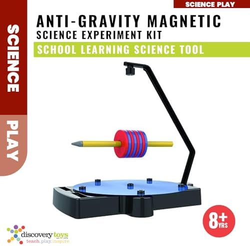 Discovery Toys Anti-Gravity Magnetic Science Experiment KIT | Magnetic Levitation Toy Spinner, Compass, Spring | Physics Stem Toy | Educational Gift for Kids | 7 Experiments Maglev Toy | 8+ yrs - Image 2