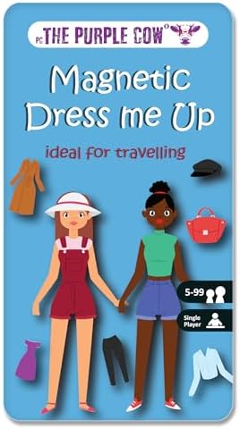 The Purple Cow Magnetic Game Box for Kids and Adults - Magnetic Dress Me Up - Ideal Games for travelling - On the go games - 100% Off Screen activity by purple-cow