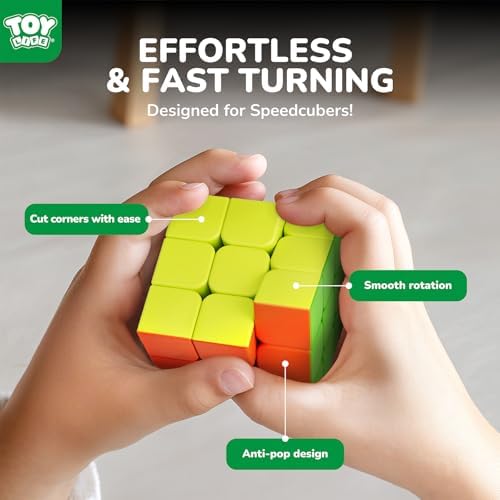 STEAM Life Speed Cube Set 10 Pack Magic Cube | Includes 2x2 3x3 4x4 5x5 Speed Cube, Pyramid Cube, Megaminx Cube Puzzle Cube Bundle Collection Cube, Toys Gift for Kids & Adults - Image 5