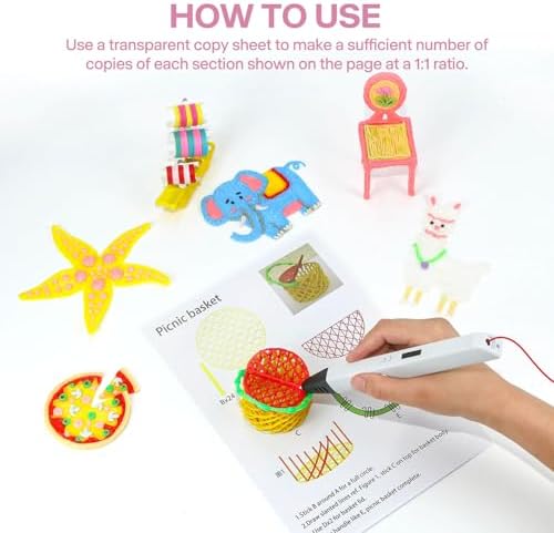 SONGTIY 3D Printing Drawing Template, 20 Sheets 3D Printer Paper Stencils - Image 4