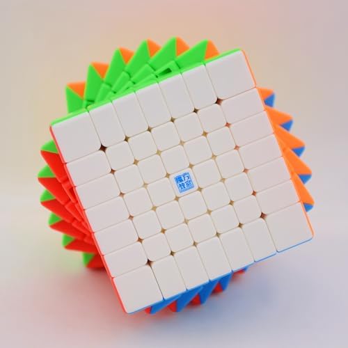 Bukefuno MoYu Meilong 7x7 M V2 Magnetic Speed Meilong M 7x7 Puzzle Cube MFJS 7x7 M V2 Magic Cube Stickerless Moyu 2023 Meilong 7x7x7 M Magnetic Cubing Classroom 7x7 M Speed Toys - Image 5