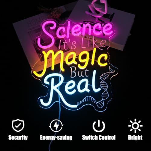 Science It's Like Magic But Real Neon Sign DNA Double Helix LED Neon Lights - Image 5