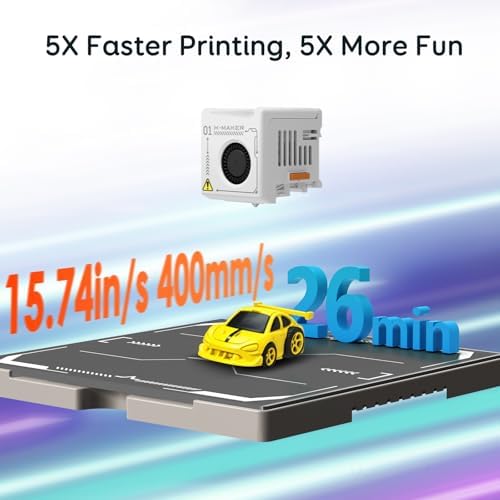 AOSEED AI 3D Printer for Kids, Fast 400mm/s, 1500+ Models, Enclosed Safe - Image 4