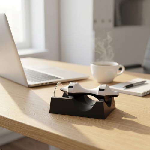 Magic Levitating Spinning Top with Smart Magnetic Levitation Tech, Black White Magnetic Desk Ornament for Office Home Physics Science Display - Image 5