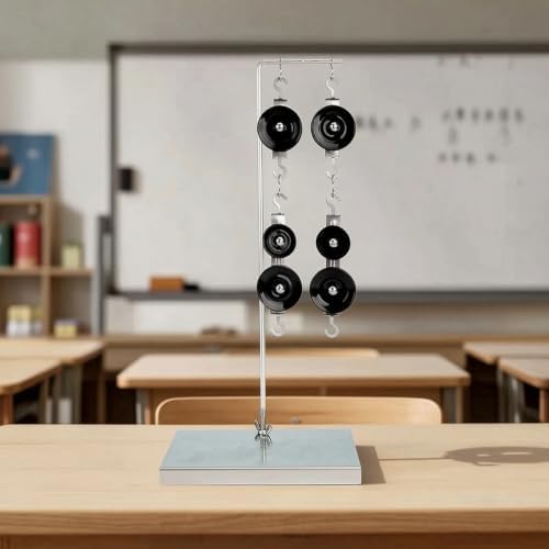 predolo Pulley Block Set with Stand Hands-on Pulley Experiment Kit Compact Simple Machines Apparatus for Homeschooling - Image 6