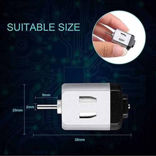 Mudder 20 Pcs Mini Electric Motor Dc 1.5-3V 23000rpm Cars Toys - Image 3