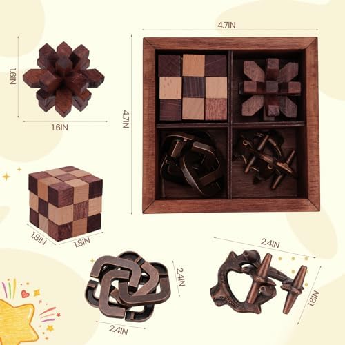 Mytothfy Brain Teaser Puzzles for Adults Teens Kids, 3D Puzzle Game Toys - Image 2