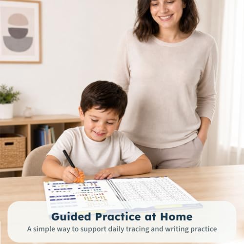 Magic Grooved Handwriting Workbook for Kids 3-8, Reusable with Auto-Disappearing Ink | Preschool Writing Learning Toy, Educational Gift for Toddlers - Image 5