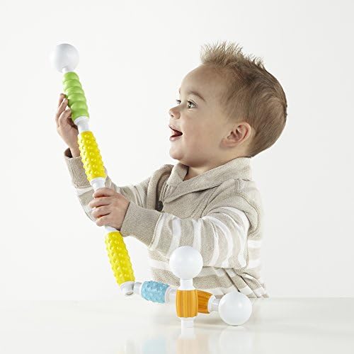 Guidecraft Grippies Builders - 30 Piece Set: Soft Grip Magnetic Building Set, Educational STEM Construction Toy for Toddlers - Image 3