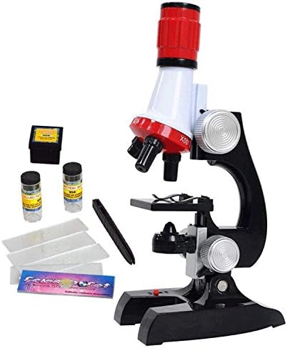 Little World Science Kits for Kids Beginner Microscope Kit with LED 100X 400X and 1200X Magnification Kids Educational Toy Birthday Halloween by LittleWorld