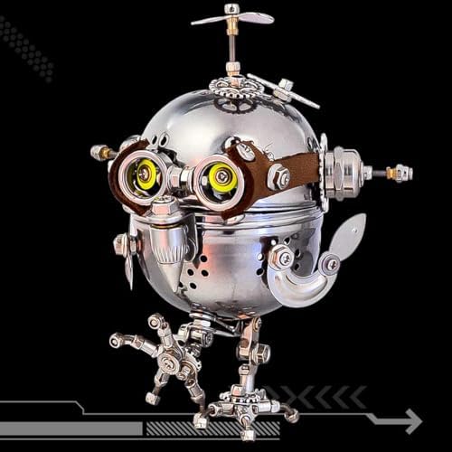 3D Steampunk Mechanical Metal Puzzle Kit: DIY Owl Model - 3D Jigsaw Assembly Kit, Handmade Craft Collection for Adults, Teens, Boys, and Girls(110+Piece) - Image 3