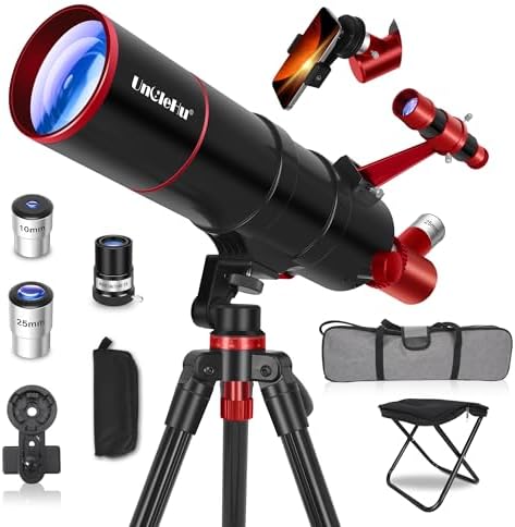 UncleHu Telescope for Adults High Powered,90mm Aperture 550mm Refractor by UncleHu