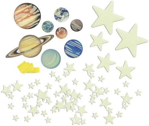 4M Glow Planets & Supernova - 100 Glow-in-The-Dark Wall & Ceiling Decals - Image 2