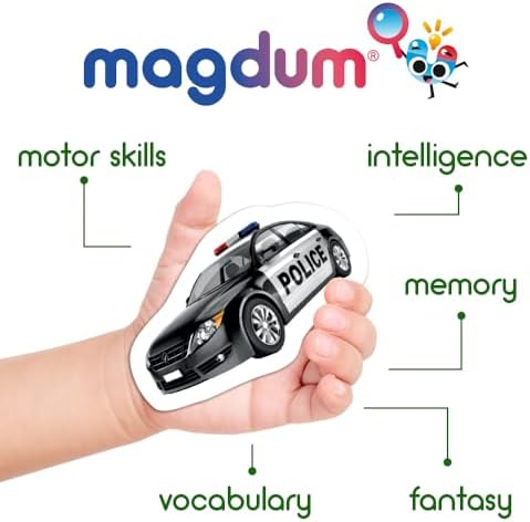 Fridge Magnets for Toddlers - Transport - 25 Vehicles Learning Toy - Image 4