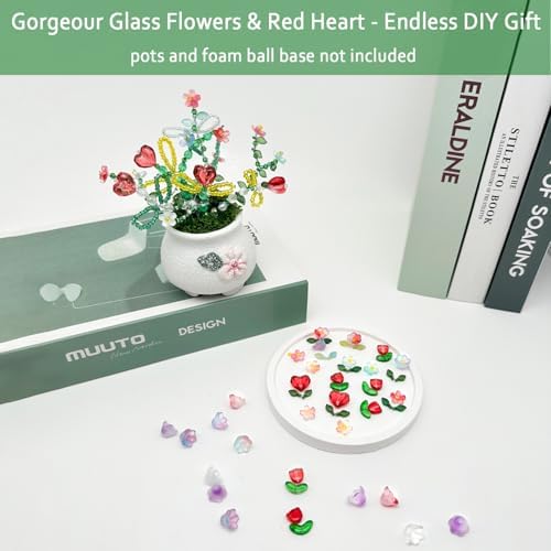 Green Glass Beads Beaded Plant Kit Hanging Crystal Suncatchers Home Décor - Image 4
