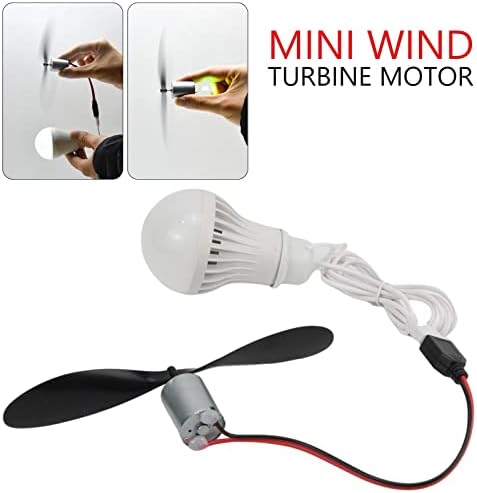 Mini Wind Turbine Generator Educational Model Kit with LED Output, Alternative Energy Demonstration Module for STEM Learning - Image 2
