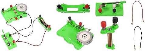 PATIKIL Physical Experiment Set, 2Set Electric Bell Magnetism Experiment Kits Switch Electromagnet Labs Induction Circuit for Educational Teaching by PATIKIL