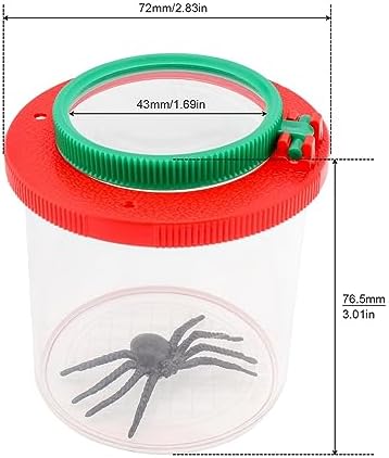 2 Pieces Magnifying Insect Box, Insert Bug Viewer, Bug Magnifier Container, Critter Insect Cage Bug Jar, Bug Catcher Kit for Science Nature Exploration Tool, Bugs View Magnifier Observation - Image 3
