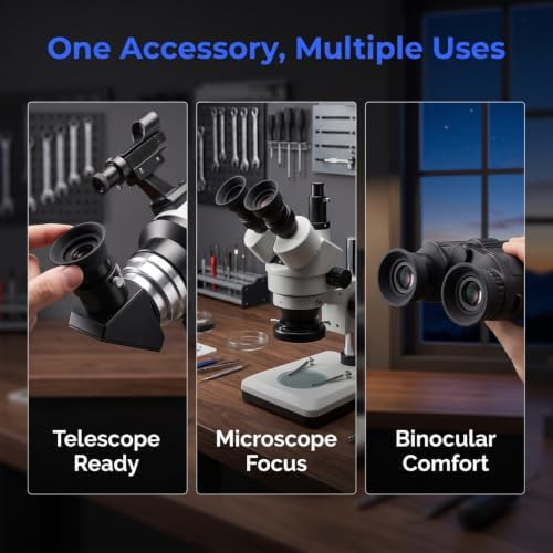 4 Pcs Rubber Eyepiece Eye Cups 1.25 Inch Telescope Shield Cover - Image 5