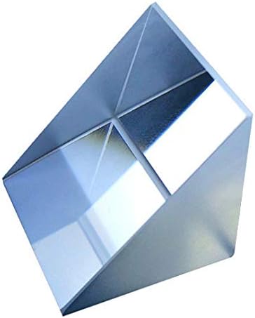 25 mm Glass Right Angle Triangle Prism, Coated Reflecting Prism, Right Angle Prism Mirror, Component for Precision Optical Instruments by Labnique
