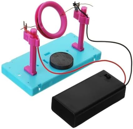 DIY Homemade DC Motor Experiment Kit, Ampere Force Demonstrator for Energized Conductor Magnetic Field Effect & Left-Hand Rule Electromagnetic Principle Research - Image 3