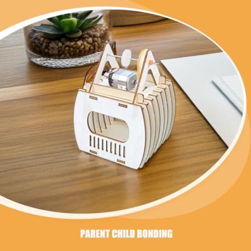 3 Sets Wooden Sightseeing Cable Car Model Kit for Kids DIY - Image 7
