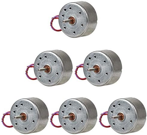 6 Pack DC 3V 1730RPM Mini Electric Motor for DIY Toys Wind Turbine Generator by Topoox