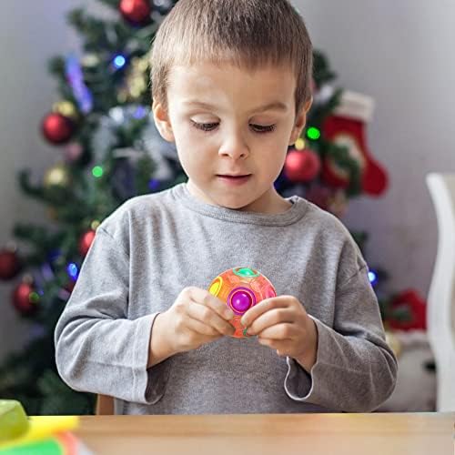 Vdealen Magic Rainbow Puzzle Ball, Fidget Ball Puzzle Brain Teaser Fidget Toy for Boys & Girls- Birthday Party Easter Valentines Christmas Stocking Stuffers for Kids Teen & Adults(Pink) - Image 5