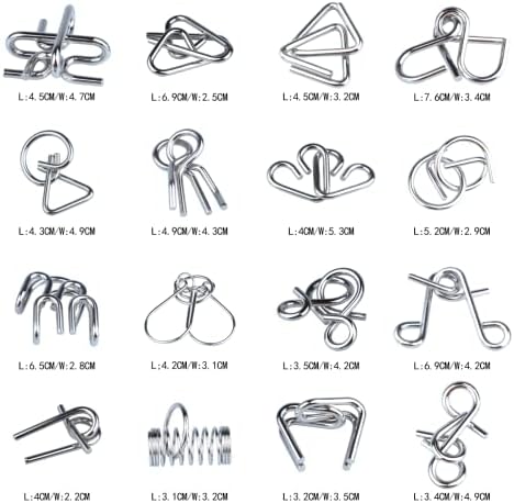 Brain Teaser Puzzle Wooden Threading Rope Loop Puzzle Luban Lock Brain Teaser Game Adult Kids Toy Puzzles for Adults (16) - Image 2