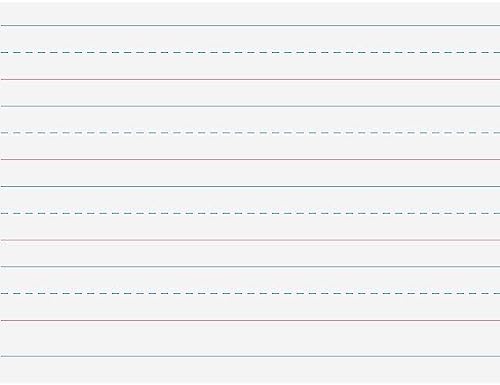 Pacon Handwriting Paper, Zaner-Bloser Grades Pre-K & K, 1-1/8" x 9/16" x 9/16" Ruled 10-1/2" x 8", Ruled Long, 40 Sheets - Image 3