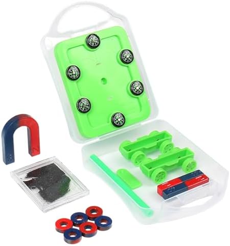 Magnet Experiment Set for Primary School U-Shaped Bar & Magnetic Levitation Car Kit, Field Lines Demonstration Board, Electromagnetic Physics Apparatus Teaching Equipment by Unknown
