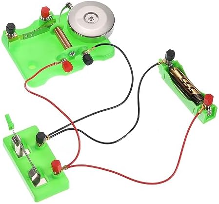 PATIKIL Physical Experiment Set, 2Set Electric Bell Magnetism Experiment Kits Switch Electromagnet Labs Induction Circuit for Educational Teaching - Image 2