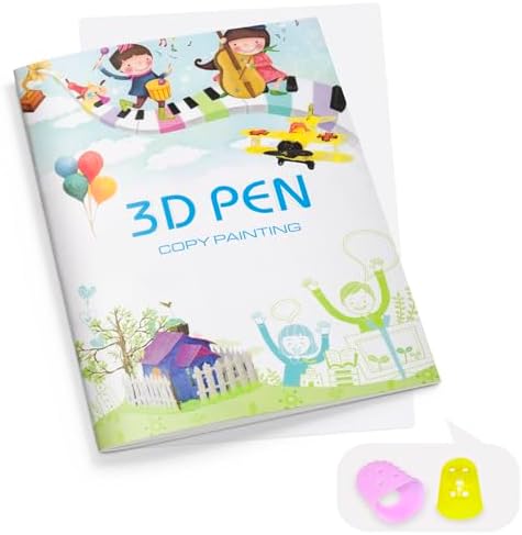 Dayker 3D Printing Drawing Book, Reusable 40 Vibrant Patterns Template by Unknown