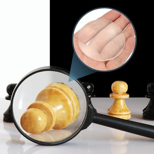 PATIKIL 10 Pack Biconvex Lens, 60mm Dia. 180mm Focal Length Spherical Optical Lenses Magnifier Paperweight Acrylic Double Convex for DIY Office Desk Home Science Experiment Telescope - Image 5