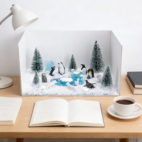 30 Pcs Arctic Animals Habitat Diorama Project Set for School DIY Crafts - Image 6