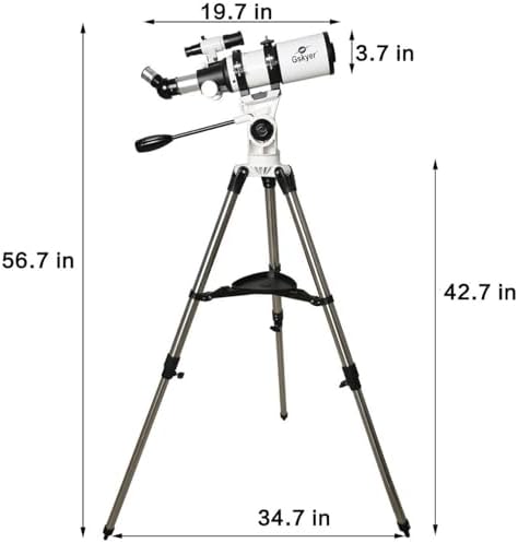 Gskyer Telescope, 80mm AZ Space Astronomical Refractor Telescope for Kids - Image 7