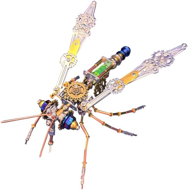 3D Metal Puzzles for Adults Teens-160+Pcs-Mechanical Mosquito Bee Insect Models-3 Hours to Build-Ideal for Birthday Gifts and Decorations (Mechanical Mosquito) - Image 4
