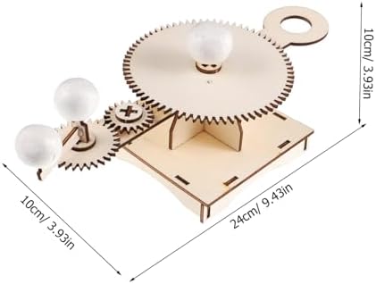 Amosfun 1 Set Astronomical Simulator Model Kit DIY Solar System Teaching Prop for and Science Projects Sun and Moon Learning Experience - Image 2