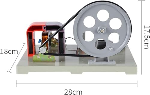 Permanent Magnet, Rotatable Armature Generator Hand-Operated Generator to Explore Experimental Electromagnetic Equipment Manual Electricity Generator AC-DC Model Faraday Generator - Image 7
