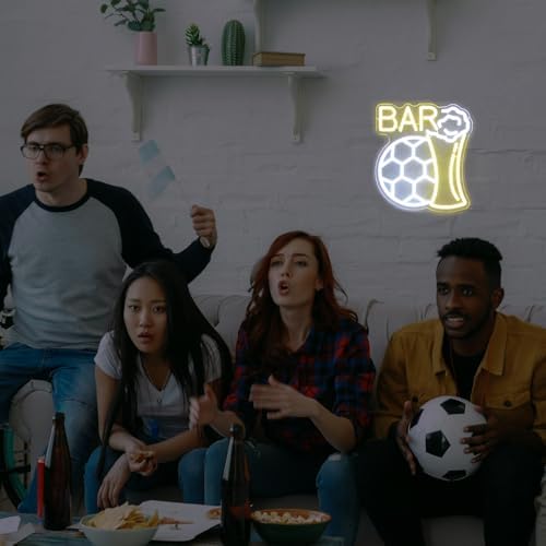 Soccer Beer LED Neon Sign for Man Cave Decor Bar Light Sports Fans Gifts - Image 7