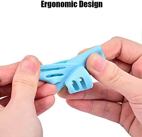 JuneLsy Pencil Grips Pencils Grips for Kids Handwriting Posture Correction Training Writing AIDS for Kids Toddler Preschoolers Students Children Special Needs (18PCS) - Image 6