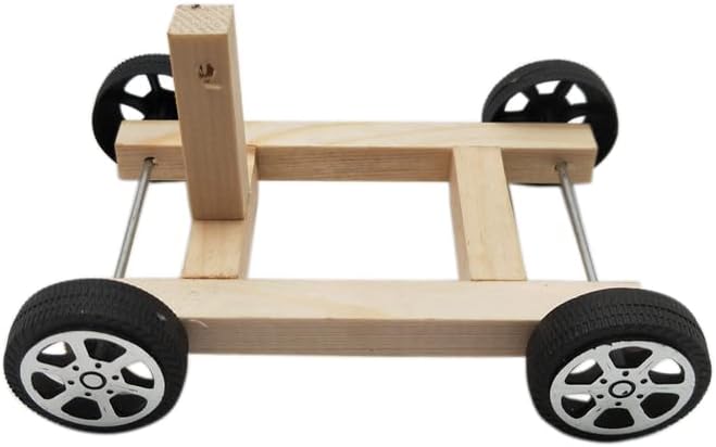 ZCZQC Wooden Science Experiment Kit Model Monoplane Electric Aerodynamic Car Educational DIY Scientific Research Tutorials - Image 4