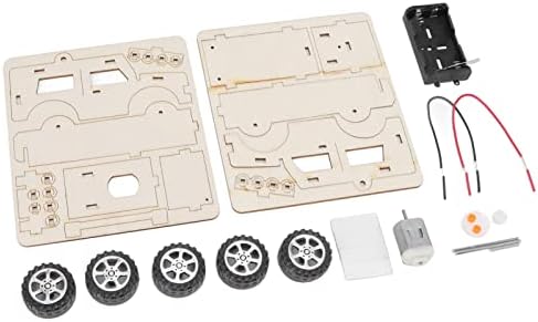 DIY Electric Wooden Model Car Building Kits, STEM Toys for Kids with Mechanical Car Assembly and Educational Science Learning by Unknown