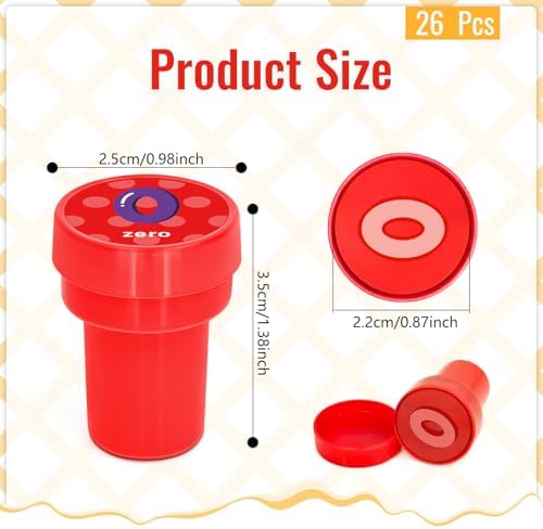 Cinrobiye 24 Pcs Math Stampers Party Favor Set, Cute Educational Math Stamps for Kids Classroom Rewards, Birthday Party Supplies, Carnival Prizes, Goody Bag Fillers, School Learning Gifts - Image 2