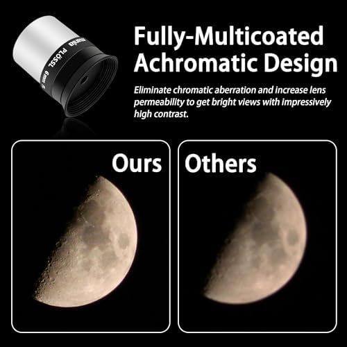 Astromania 1.25Inch Metal Collimating Cheshire Eyepiece Without Laser for Newtonian Reflector Telescope - Short Version - Bundle with - 1.25" 6mm Plossl Telescope Eyepiece - Image 2