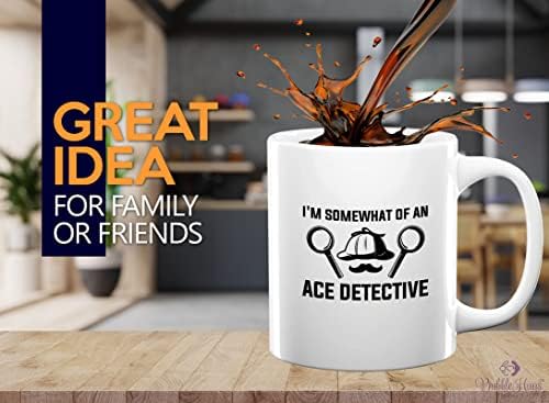 Detective Coffee Mug 11oz White - I'm Somewhat Of An - Private inverstigator Public investigator enigmatic person police training gift - Image 2