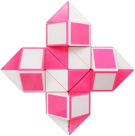 Mipartebo Magic Snake Cube Twist Puzzle 48 Wedges Large Size Pink - Image 4